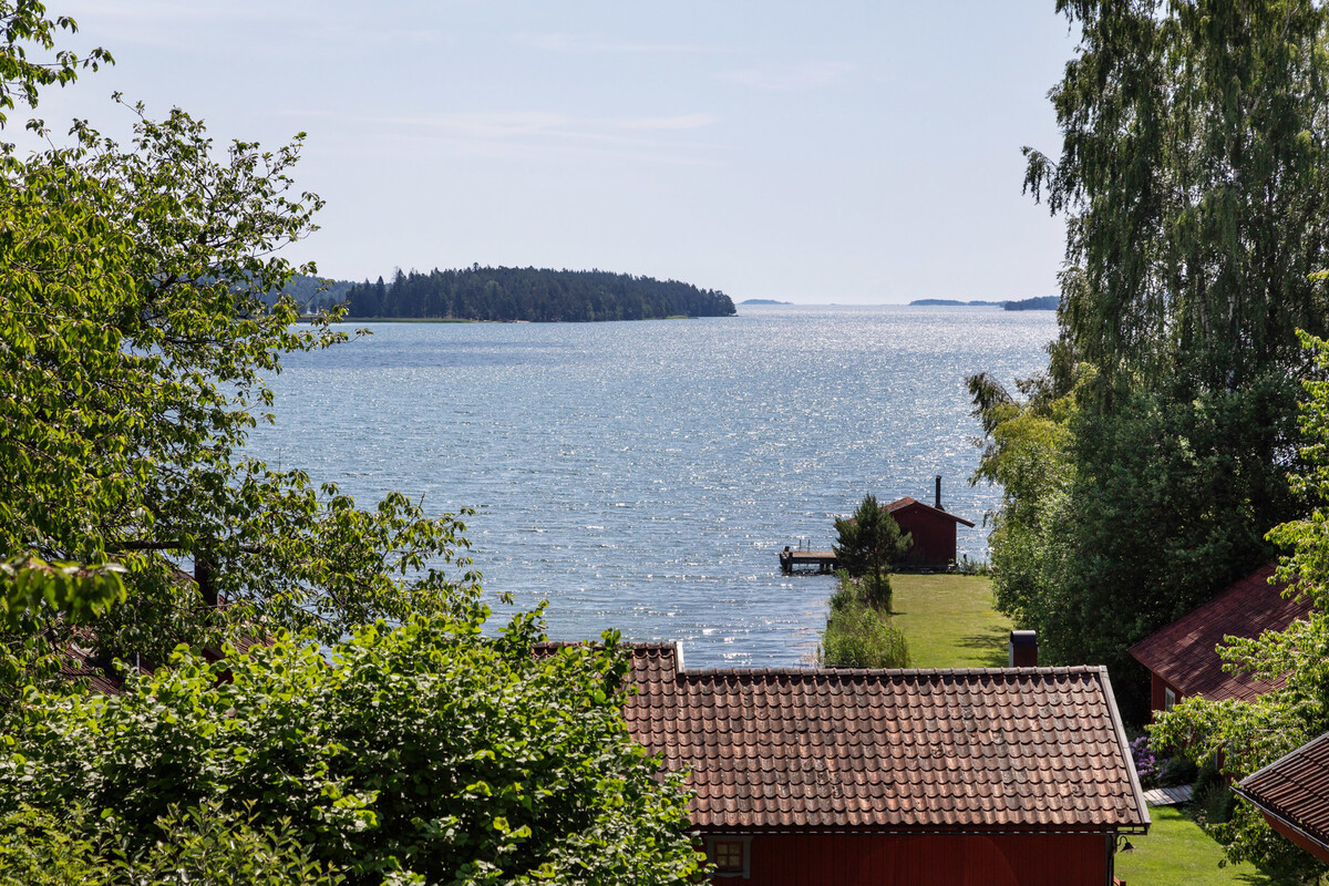 Utsikt från timmerhuset