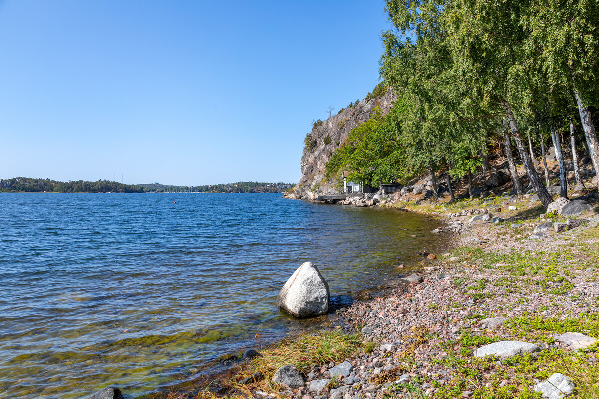Lång strandlinje