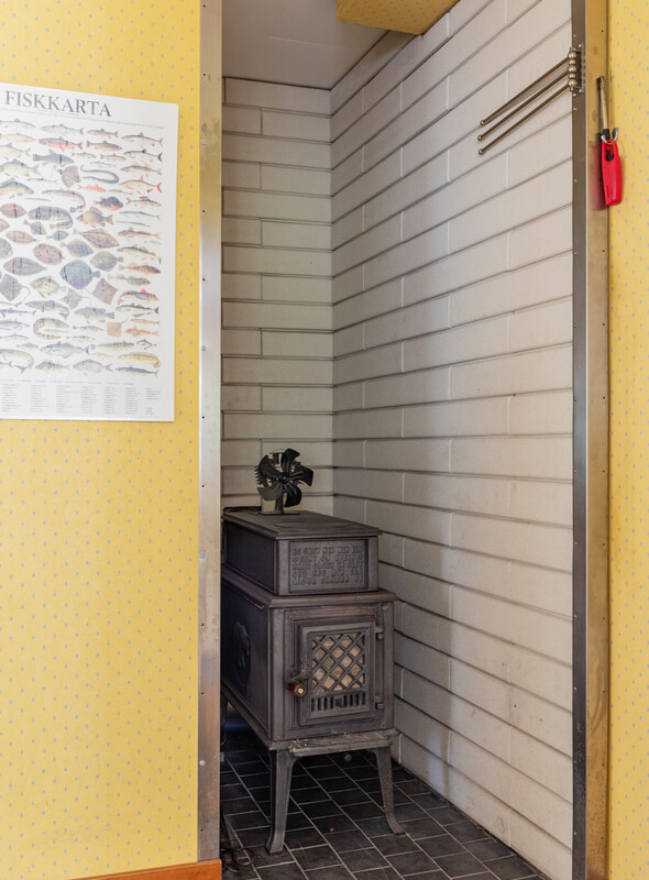 Kamin i inre hallen