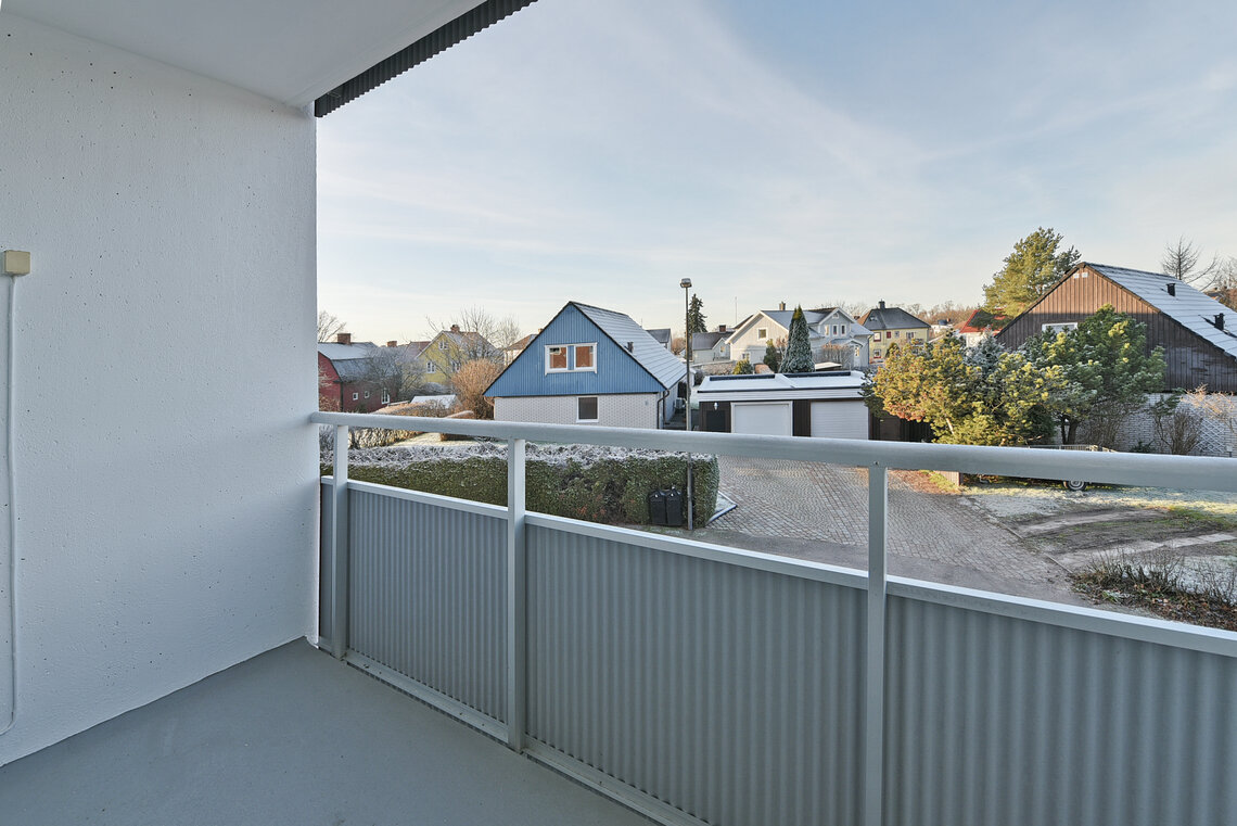 Balkong med västerläge Balkong med västerläge